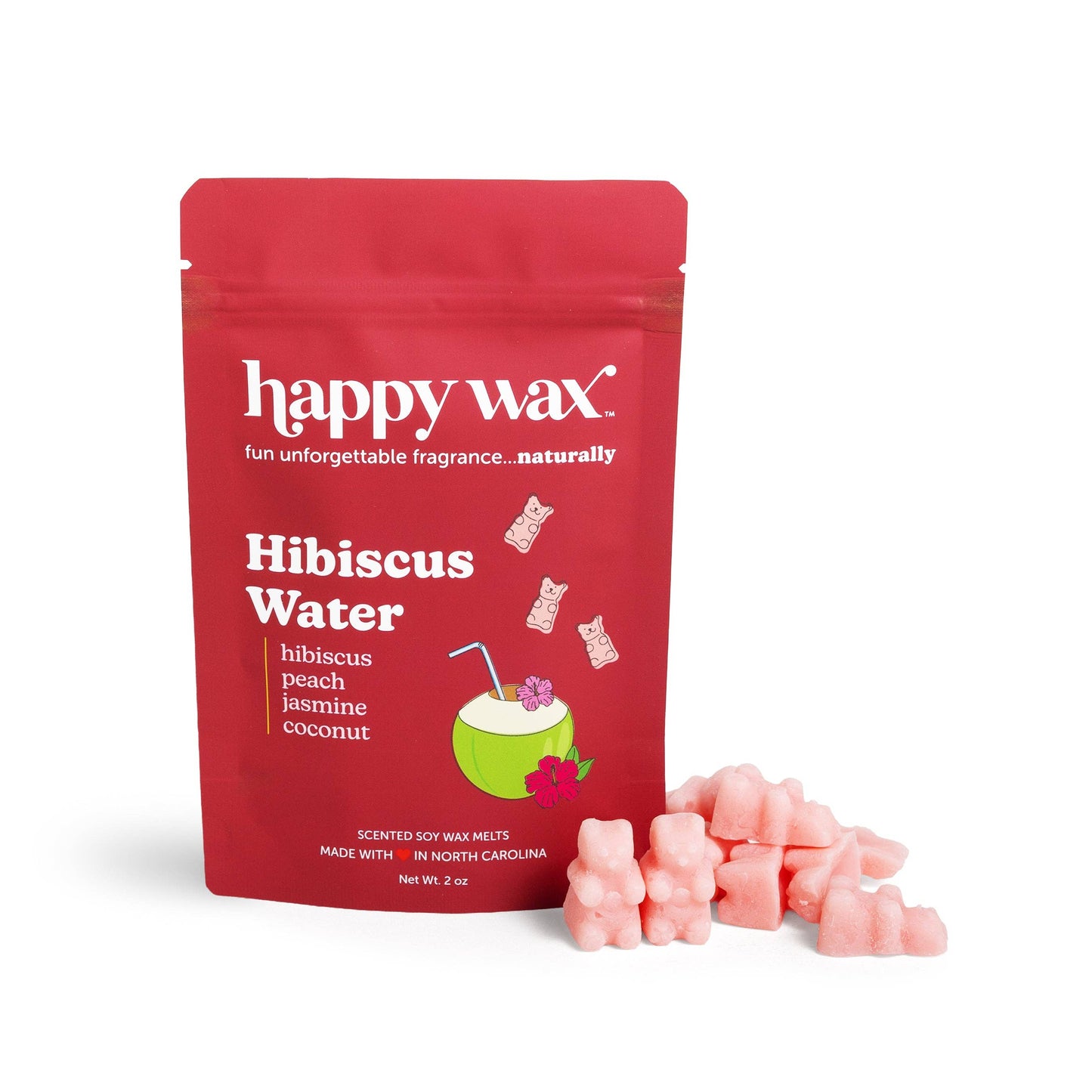 Hibiscus Water Wax Melts: 4 oz. Pouch