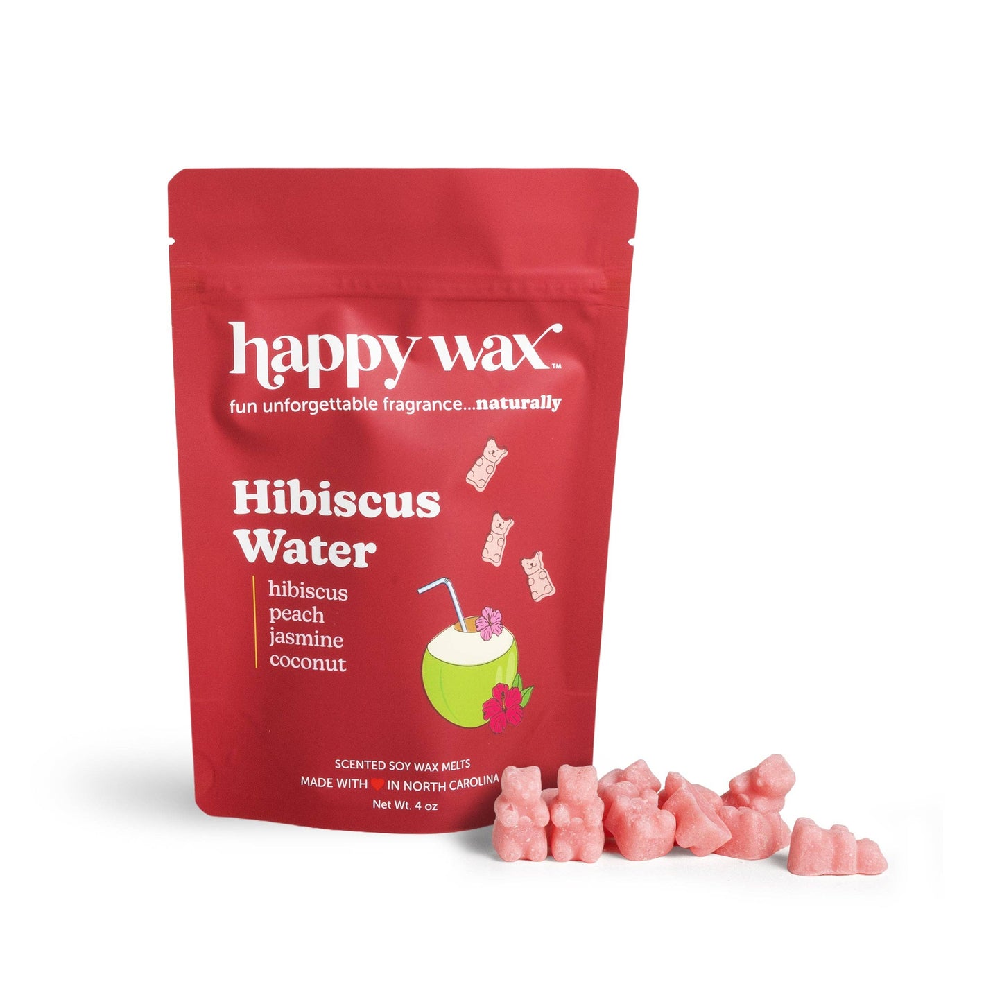 Hibiscus Water Wax Melts: 4 oz. Pouch