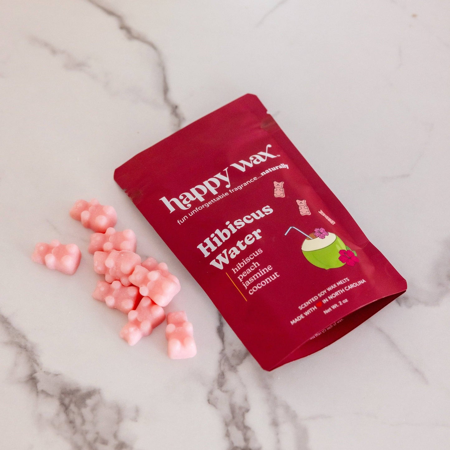 Hibiscus Water Wax Melts: 4 oz. Pouch