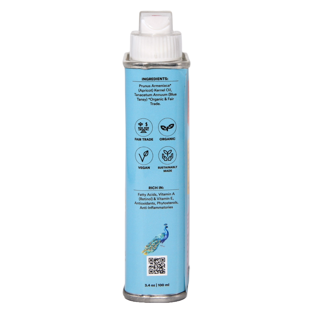 Blue Tansy + Apricot Oil, 100% Organic